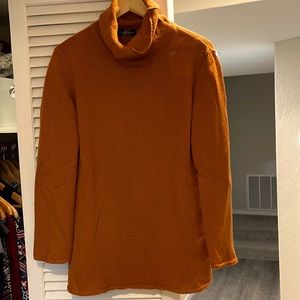 House of Bruar Burnt Orange Cashmere Turtleneck Rollneck